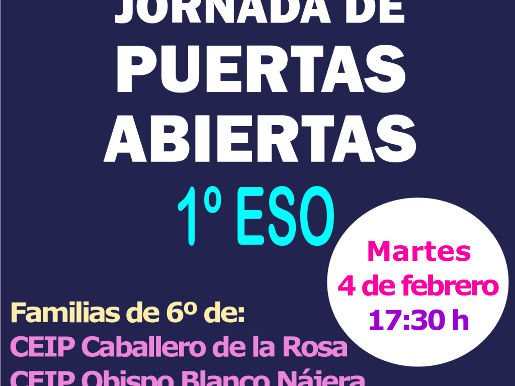 CartelPuertasAbiertas1ºESO_4Feb2025 (1)